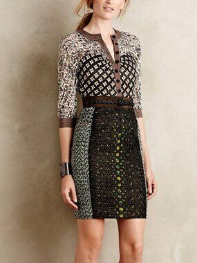 NWT Anthropologie Beguile by Byron Lars Melodist Dress Size 00P